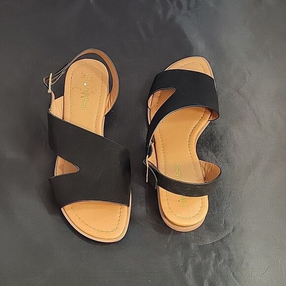 BRAND NEW SUEDE CITYCLASSIFIED ANKLE STRAP OPEN TOE WOMEN"S SANDAL - Picture 6 of 14